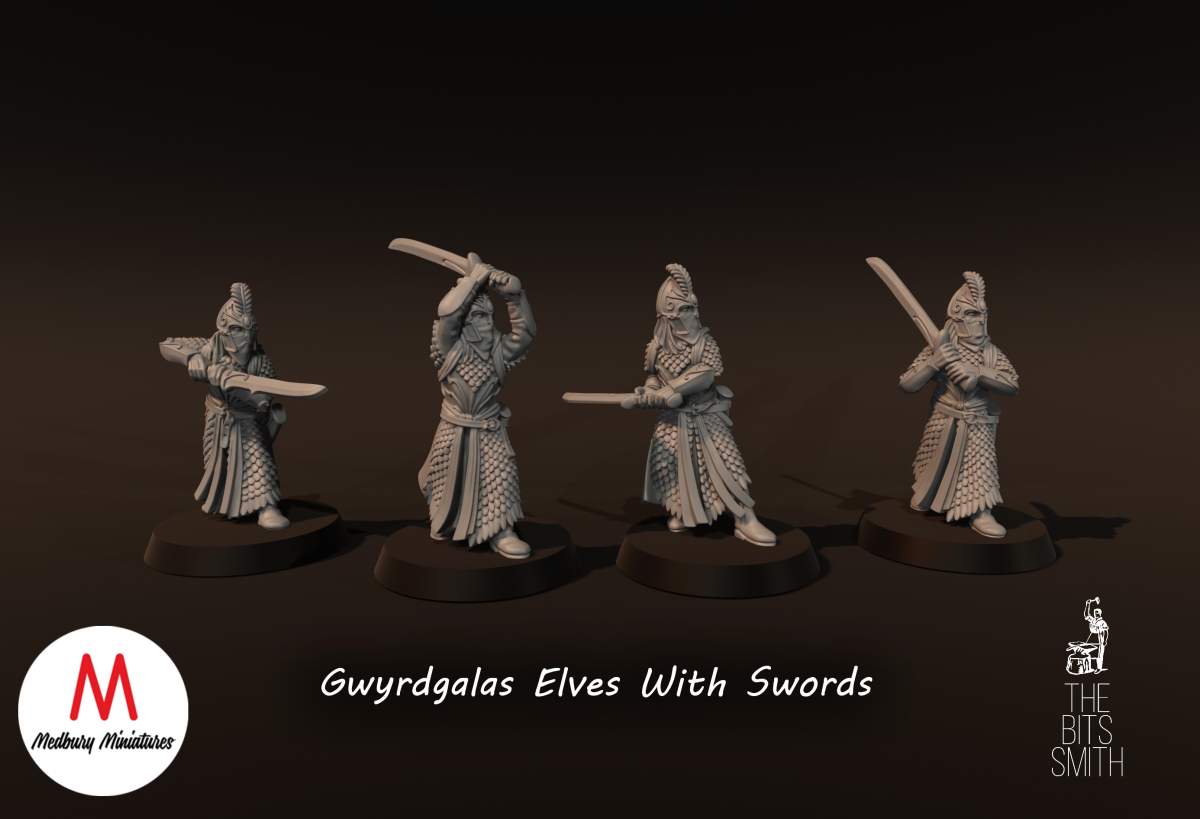 Gwyrdgalas mit Schwertern